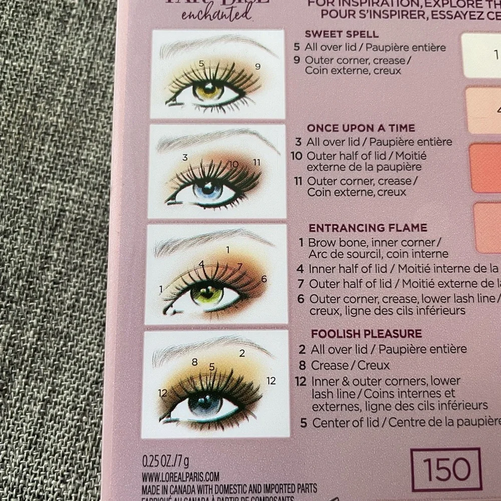 L’oreal Paradise Enchanted Fruit Scented Eyeshadow 12 Shades New Sealed